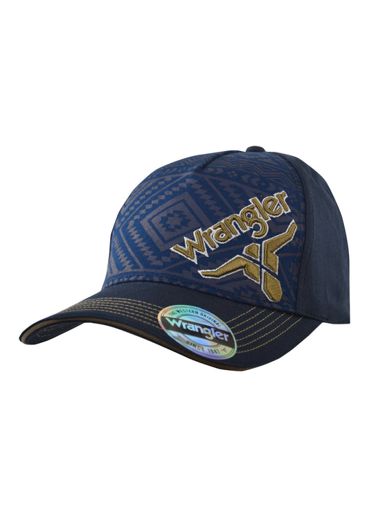 Wrangler Mens Aztec Trucker Cap
