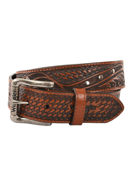 Wrangler Mens Theodore Belt - Chestnut