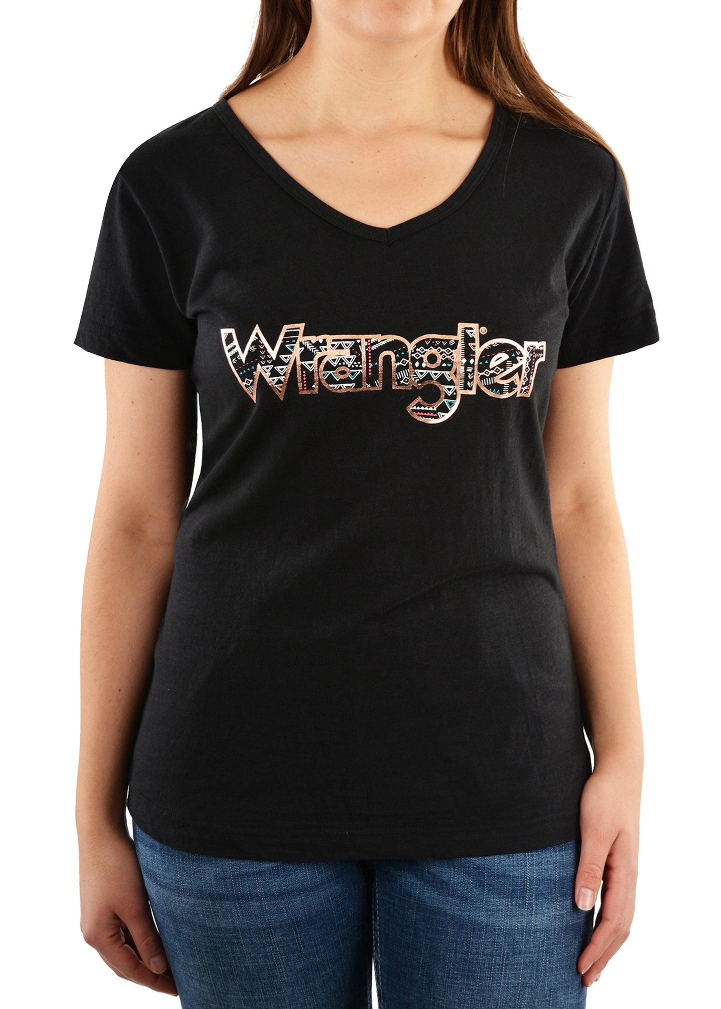 Wrangler Ladies Dedrie Short Sleeve Tee Shirt - X1S2598714 - On Sale