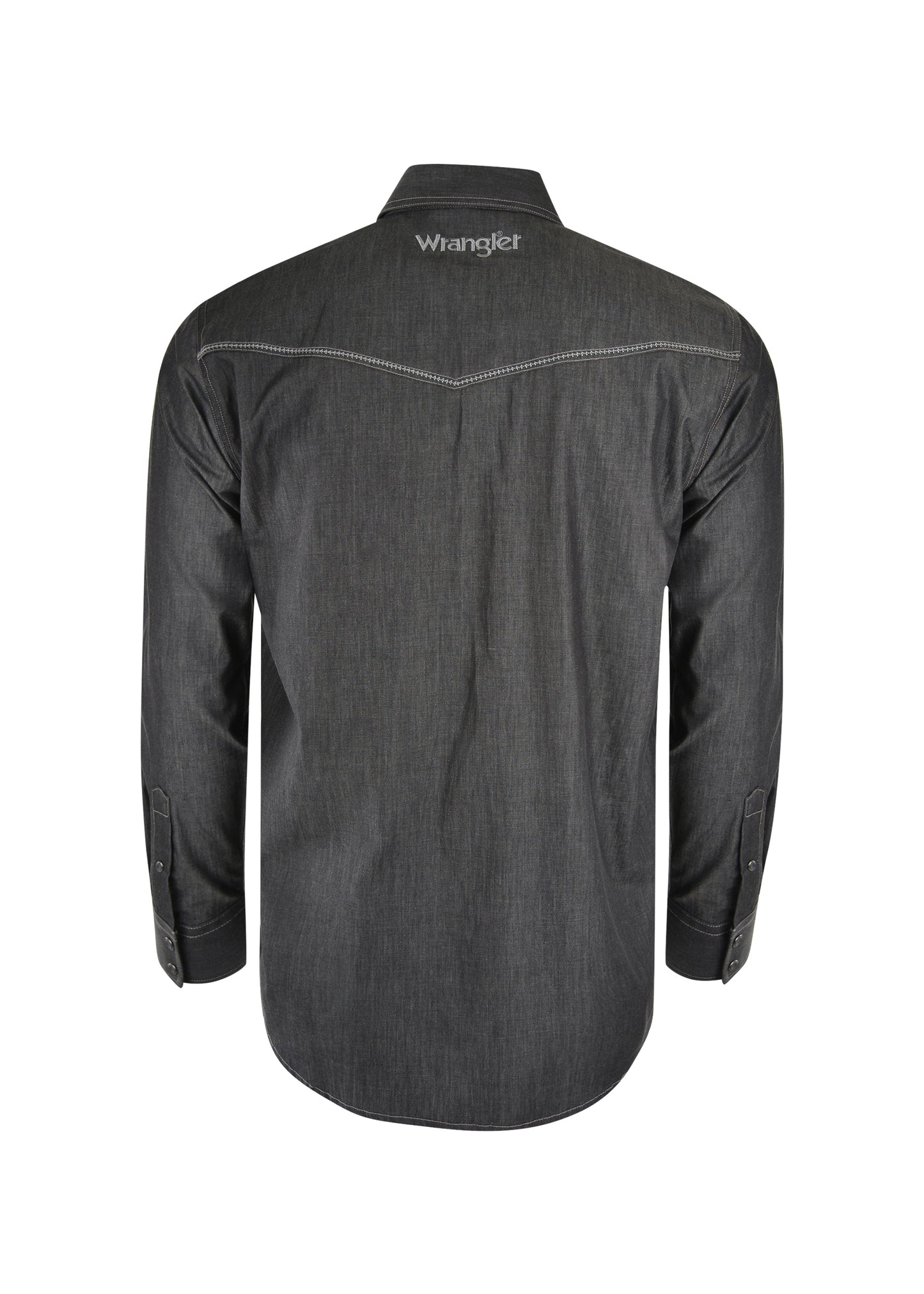 Wrangler Mens Rock 47 Caleb L/S Shirt - Black - X1W1123606 - On Sale