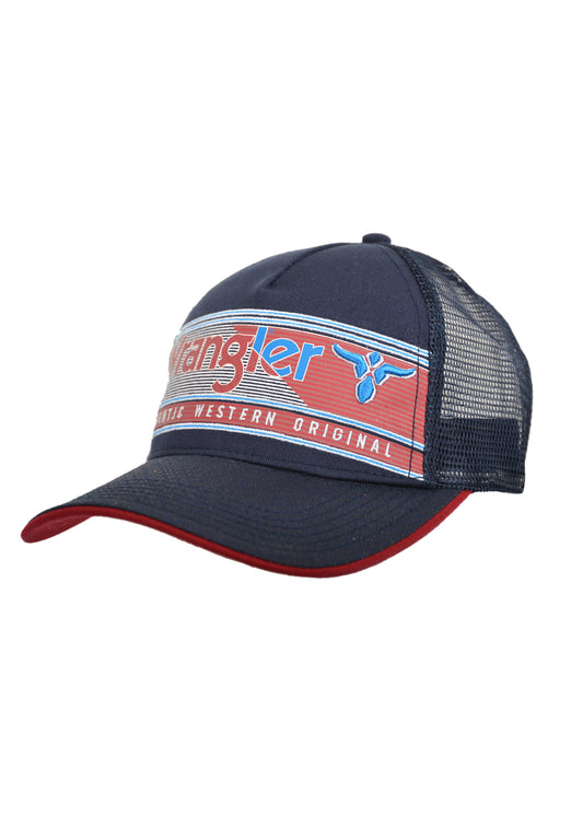 Wrangler Mens Duke Trucker Cap - Navy