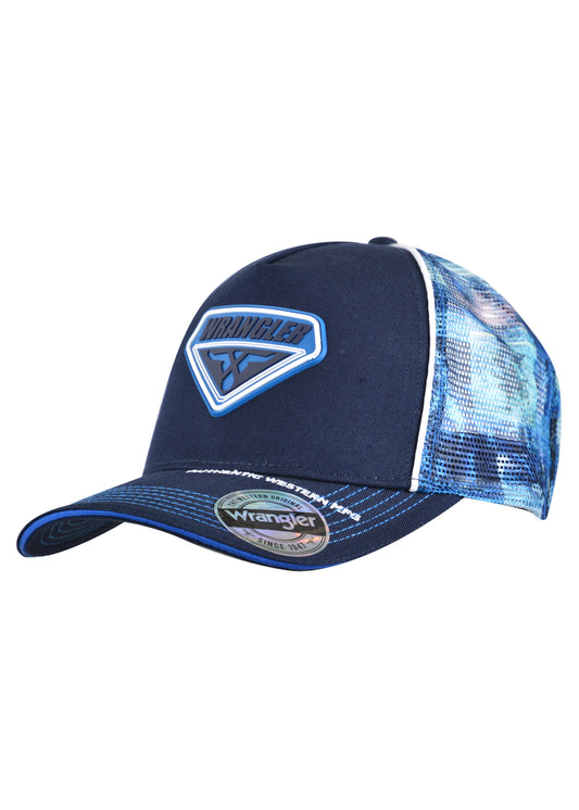 Wrangler Forster High  Profile Trucker Cap - Navy - X2S1989CAP