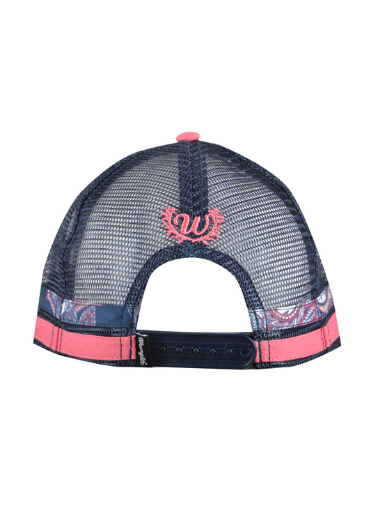 Wrangler Marie Trucker Cap - Coral/Navy - X2S2924CAP
