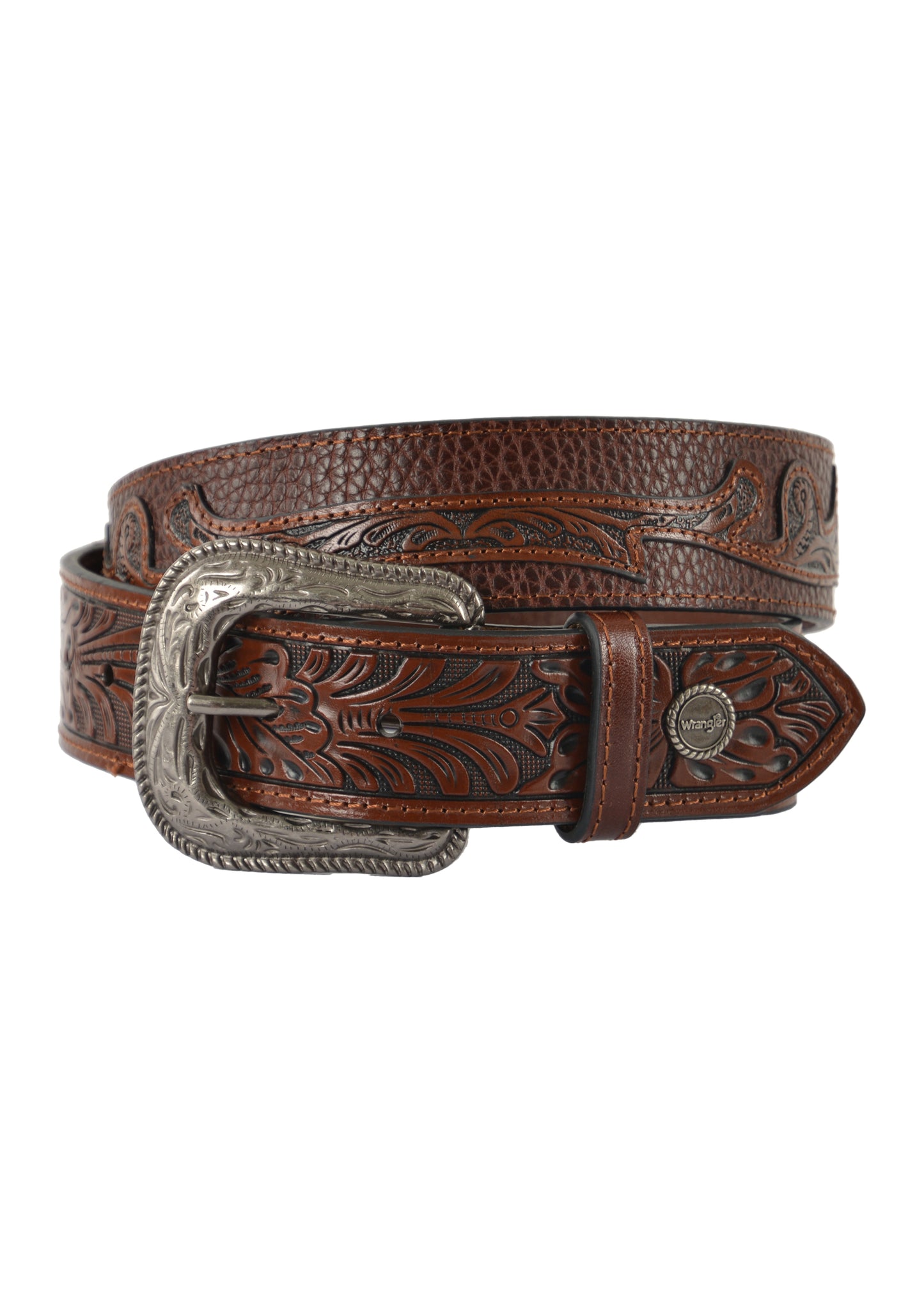 Wrangler USA Morgan Belt - Dark Tan