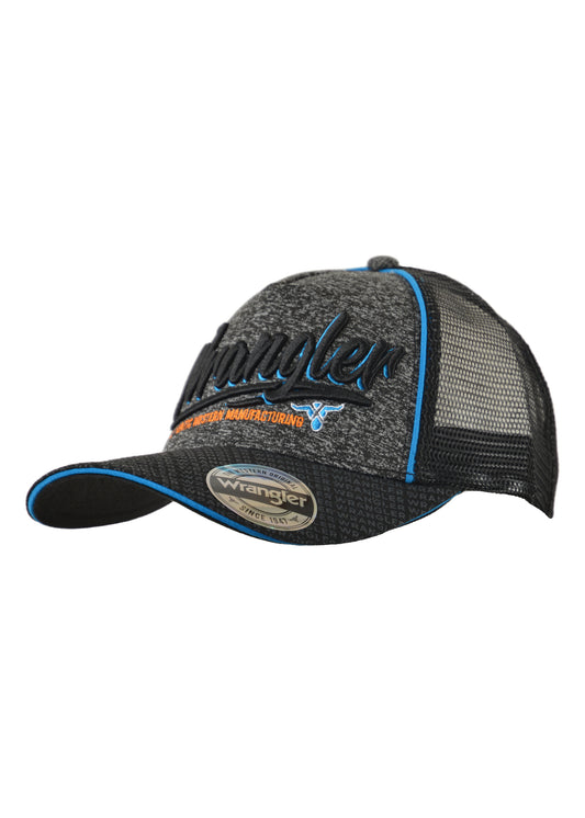 Wrangler Sutherland Trucker Cap - Charcoal Marle/Black - X3W1946CAP