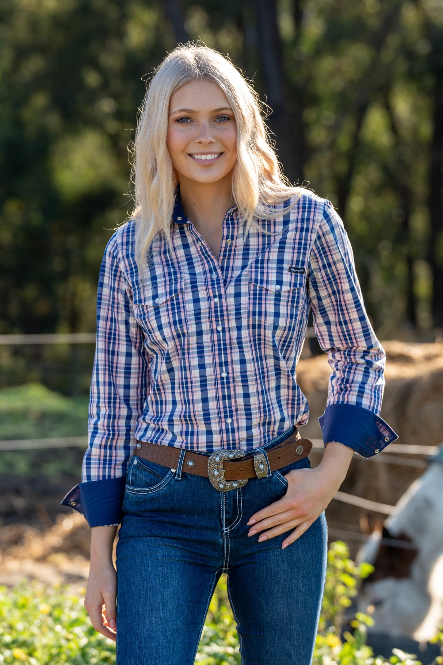 Wrangler Ladies L/S Shirt - X3W2127965- ON SALE