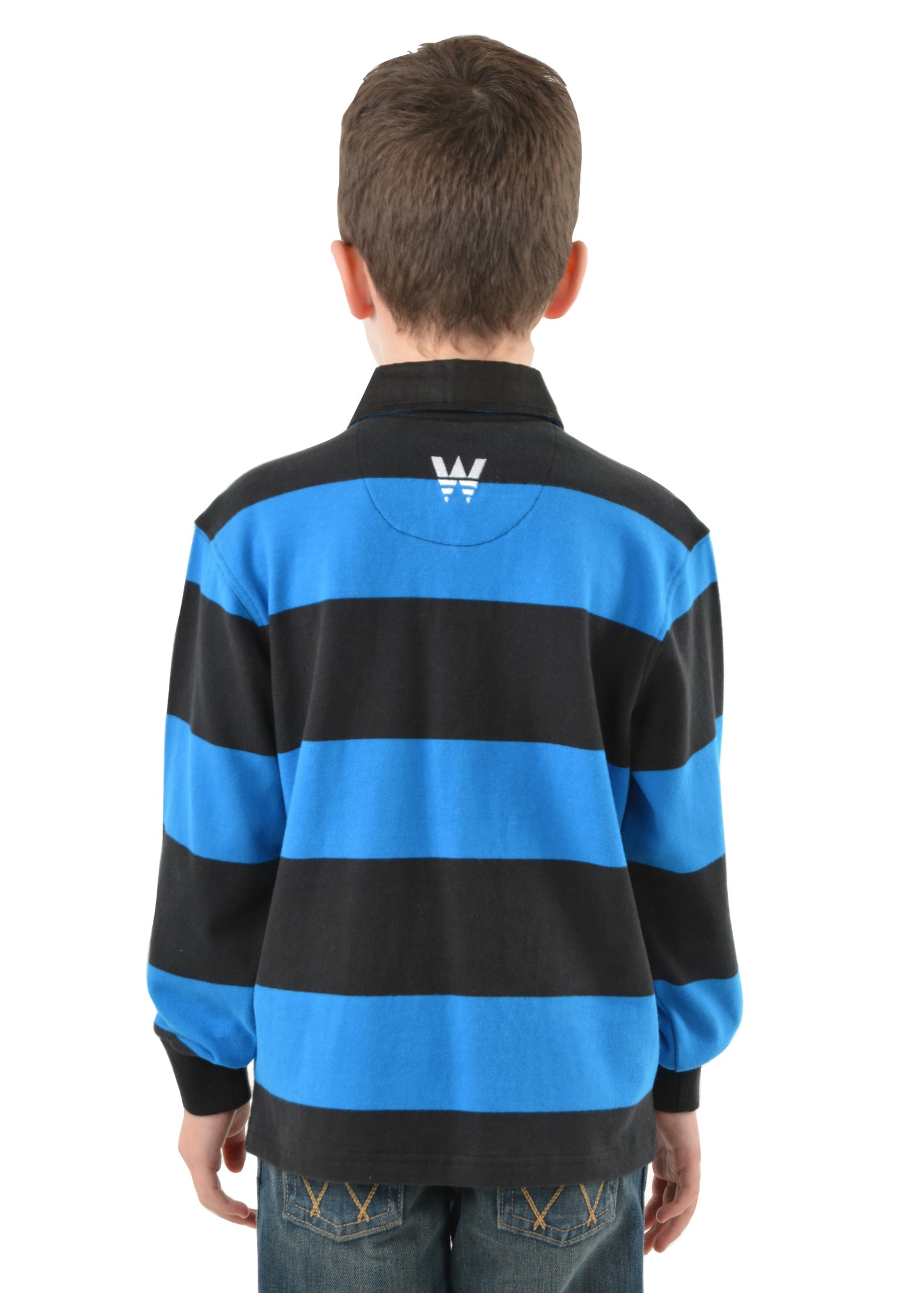 Wrangler USA Boys Michael Stripe Rugby - X3W3551916