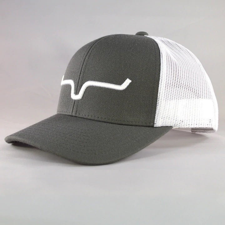 Kimes Ranch Unisex Weekly Trucker Cap - Charcoal/ White