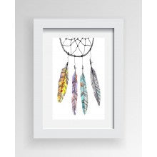 Rayell Ready to Hang Feather Dreamcatcher Print Frame