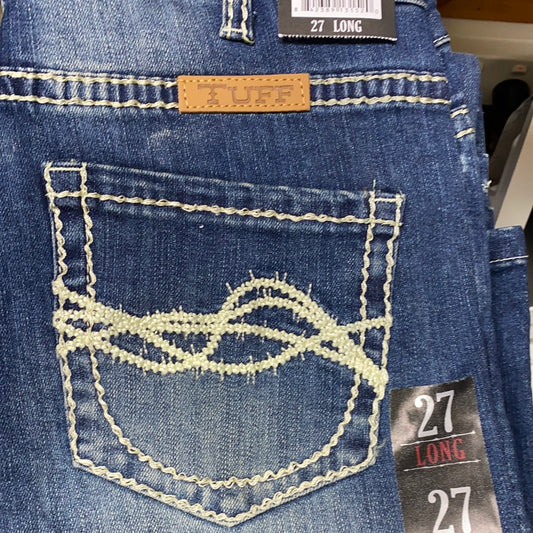 Cowgirl Tuff Ladies Jeans - Mid Rise - DFMI Cream
