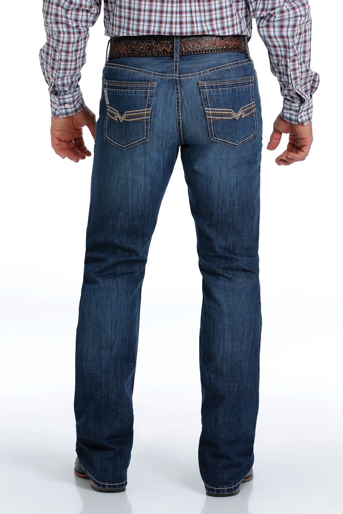 Cinch Mens Slim Fit Ian Dark Stone Boot Cut Jeans - MB52536001
