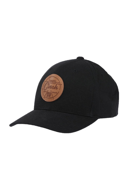 Cinch Mens Black Flexfit Ripstop Cap