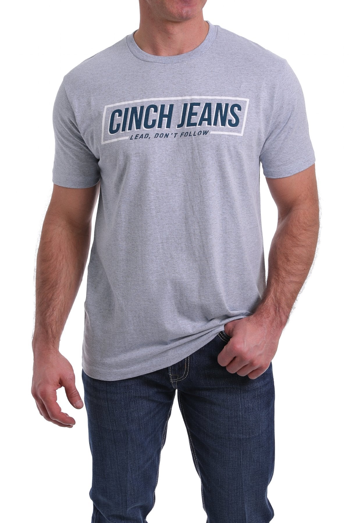 Cinch Mens Logo Crew Neck T-Shirt