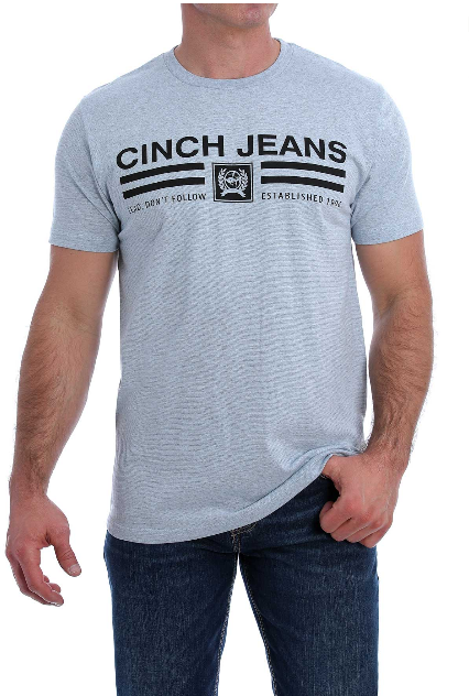 Cinch Mens Light Grey T Shirt -MTT1690429