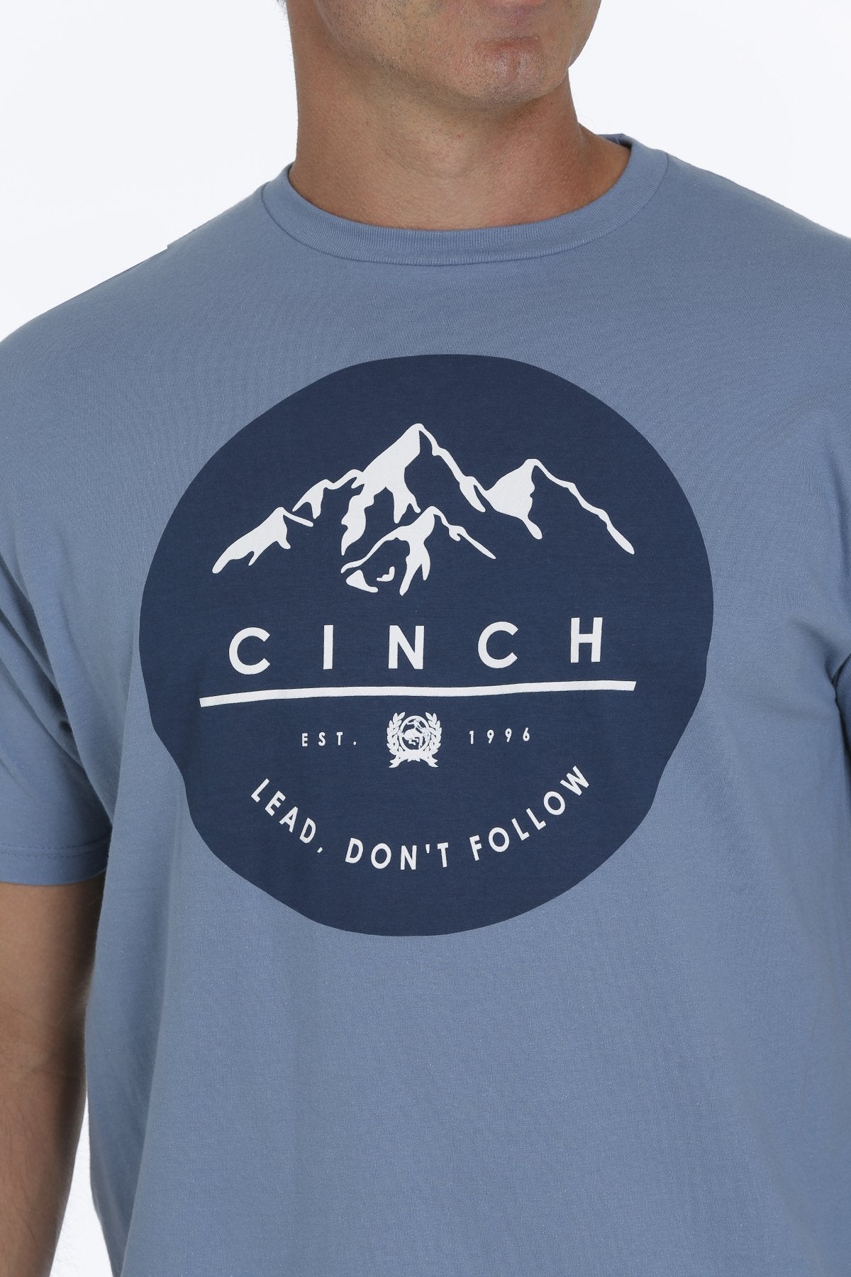 Cinch Mens Crew Neck Logo T Shirt - MTT1690444
