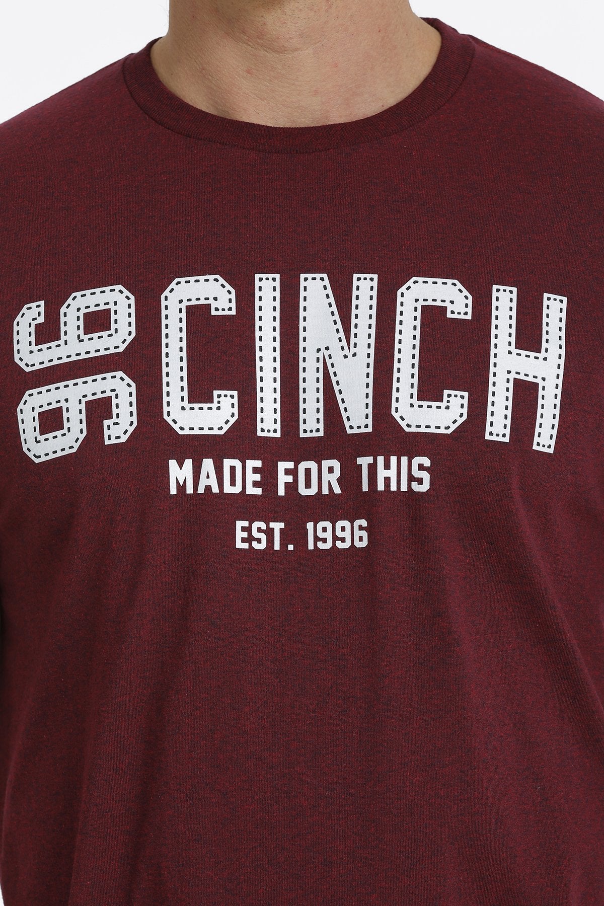 Cinch Mens Crew Neck Logo T Shirt - MTT1690467