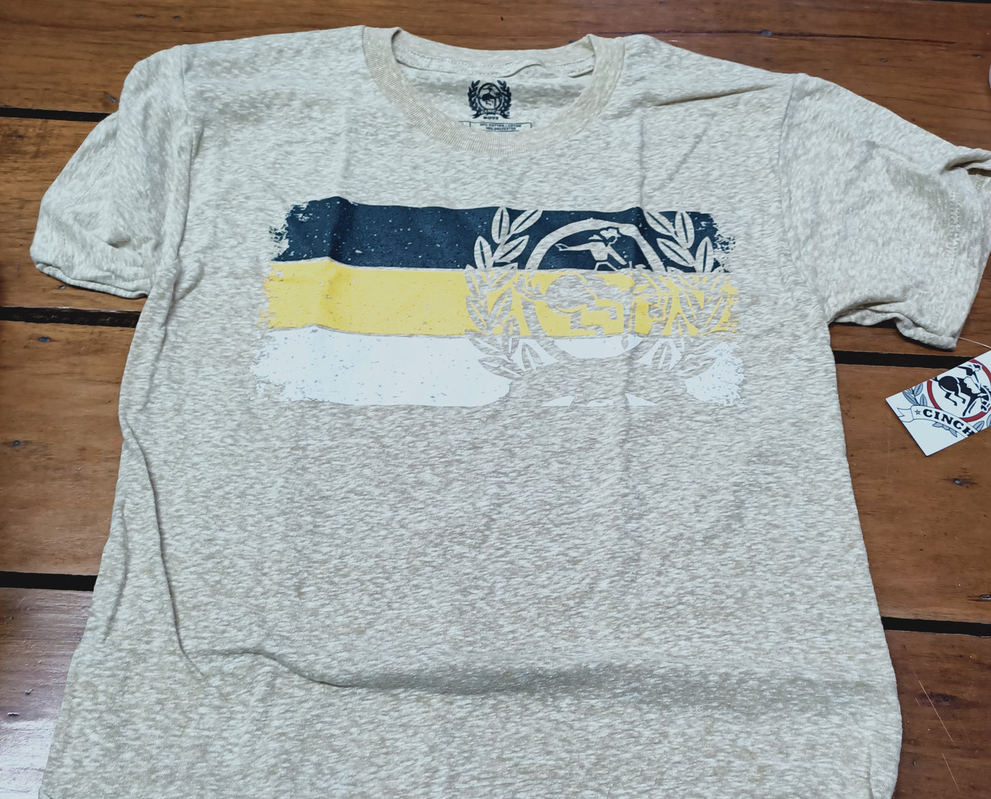 Cinch Boys S/S T Shirt - Khaki