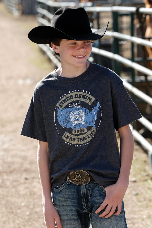 Cinch Boys Crew Neck T Shirt - MTT7670112