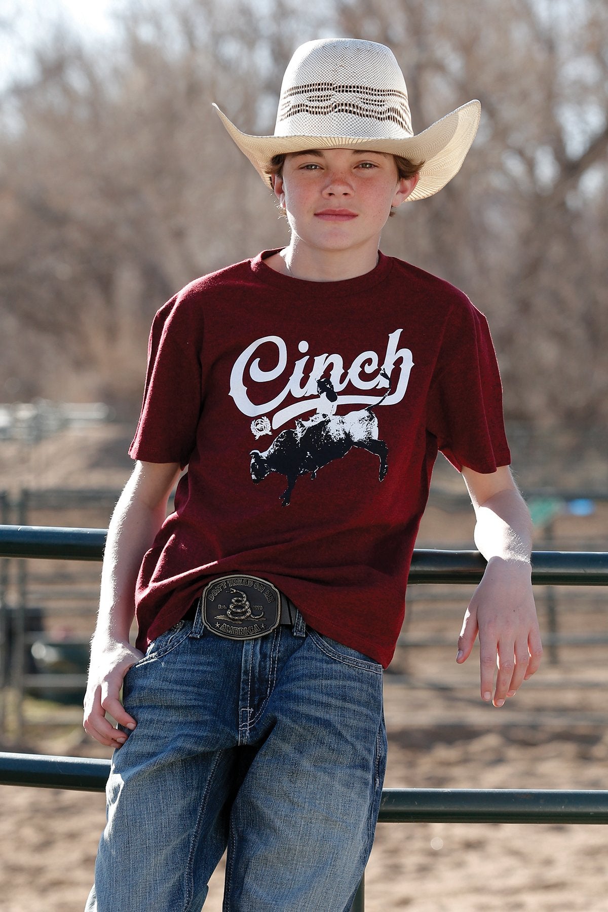 Cinch Boys Crew Neck T Shirt - MTT670114