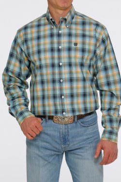 CINCH MEN'S OMBRE PLAID L/S SHIRT -  MTW1105422