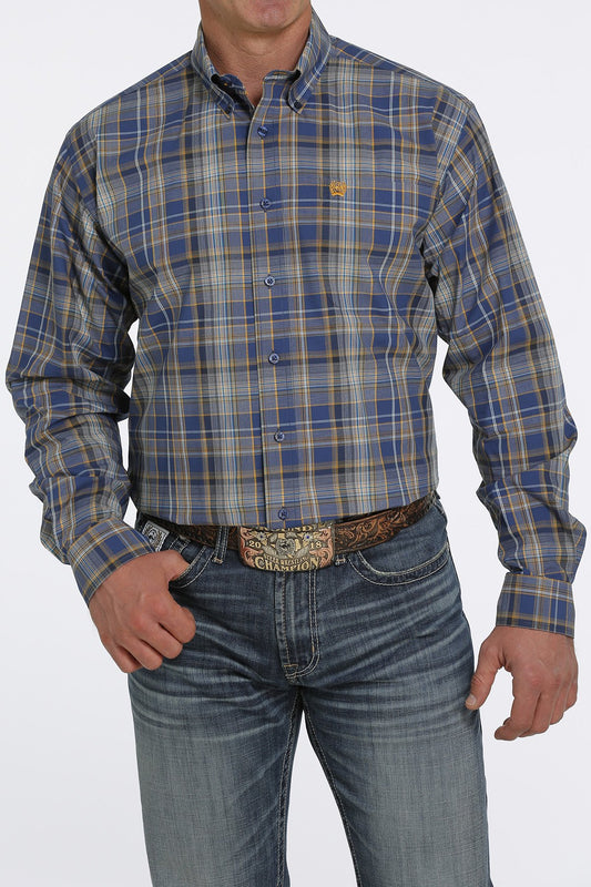 Cinch Mens Plaid L/S Shirt - MTW1105446