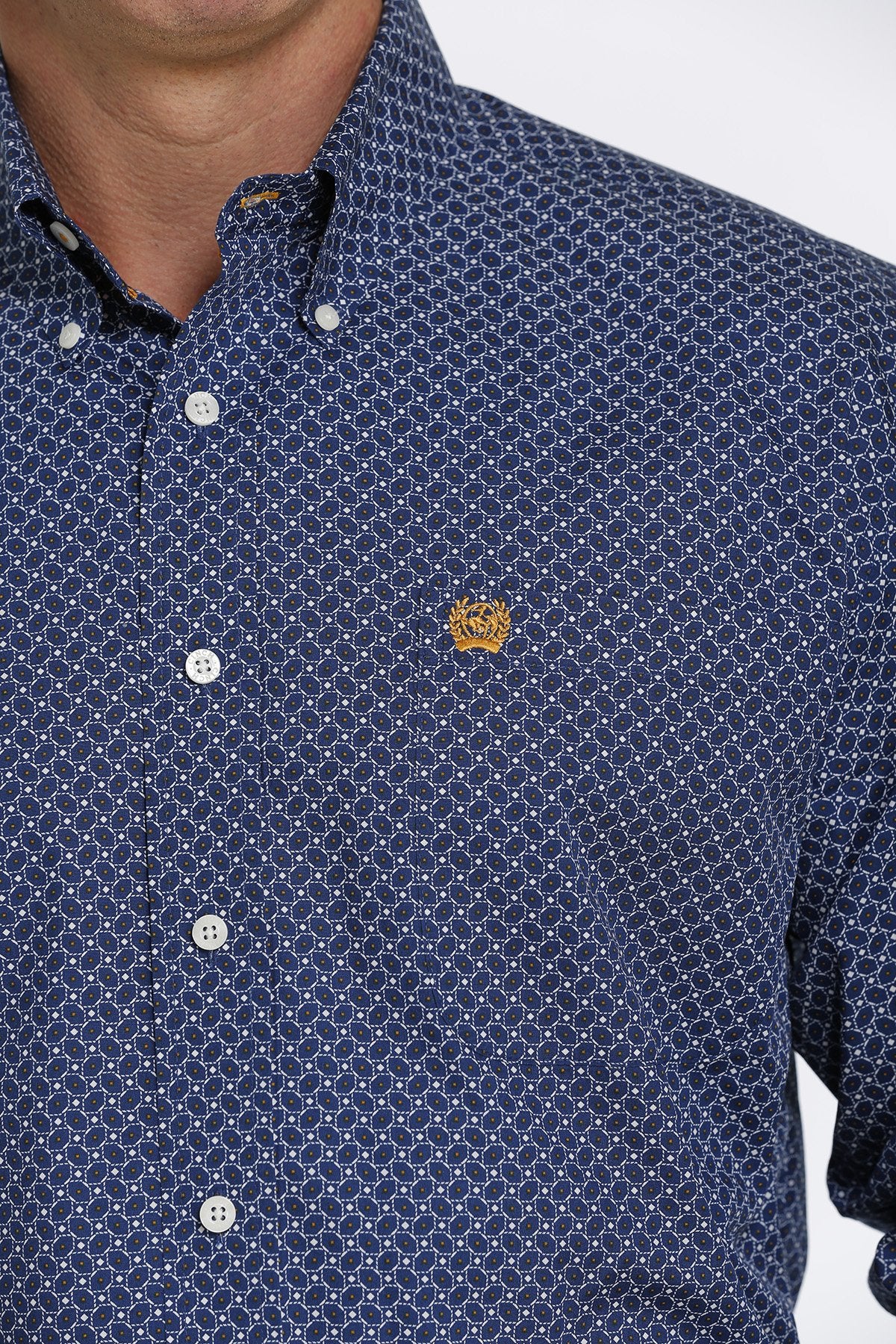 Cinch Mens Geometric Print L/S Shirt - MTW1105447