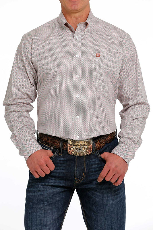 Cinch Mens Geometric Print L/S Shirt - MTW1105502