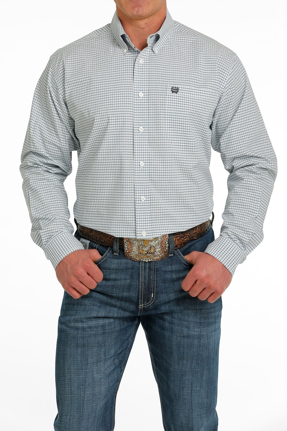 Cinch Mens Plaid L/S Shirt -  MTW1105519