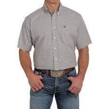 Cinch Mens Western Button Down S/S Shirt - MTW1111390