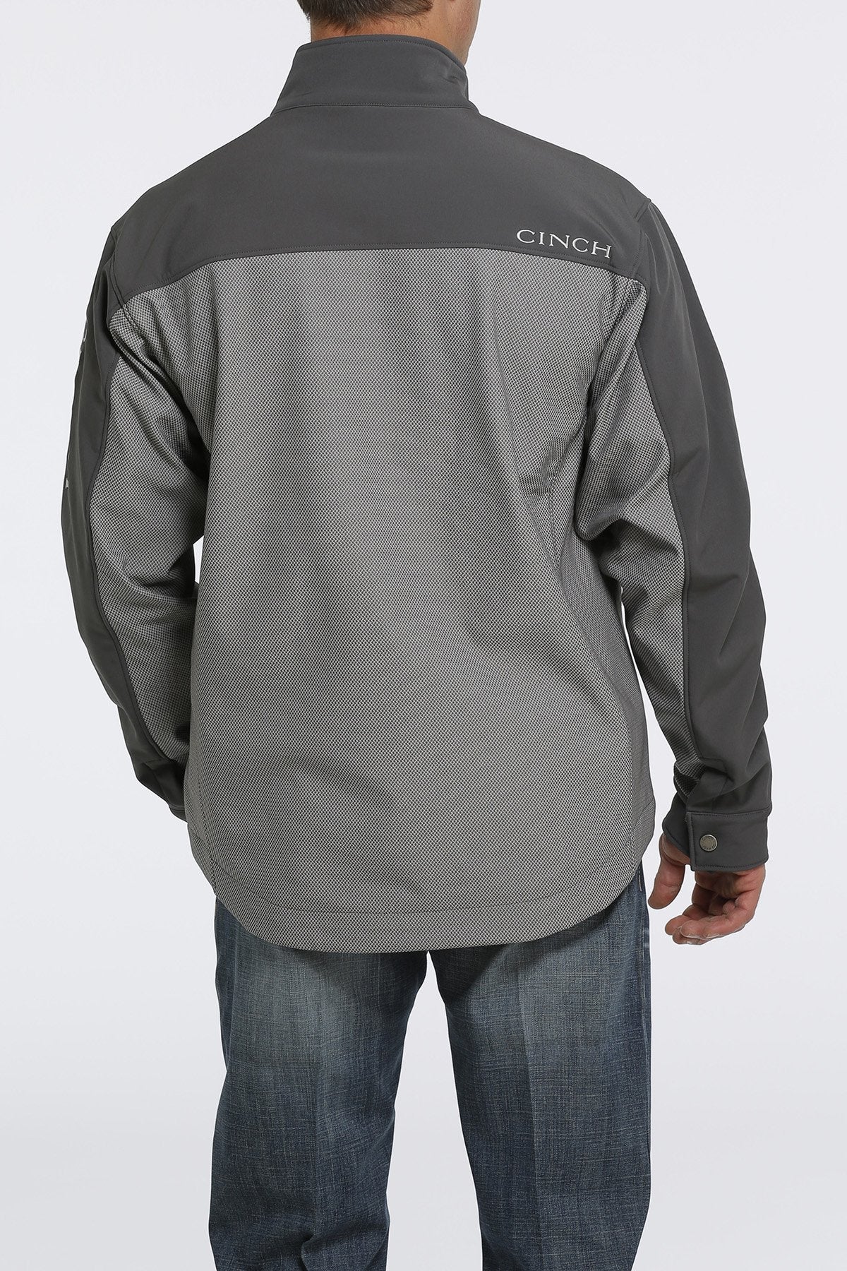 Cinch Mens Lined Bonded Grey Jacket