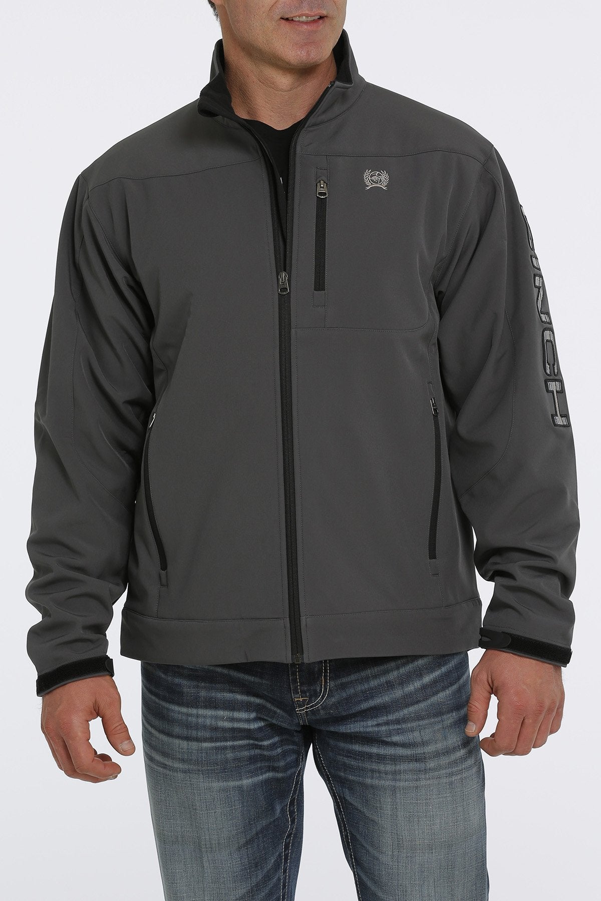 Cinch Mens Lined Bonded Grey Jacket
