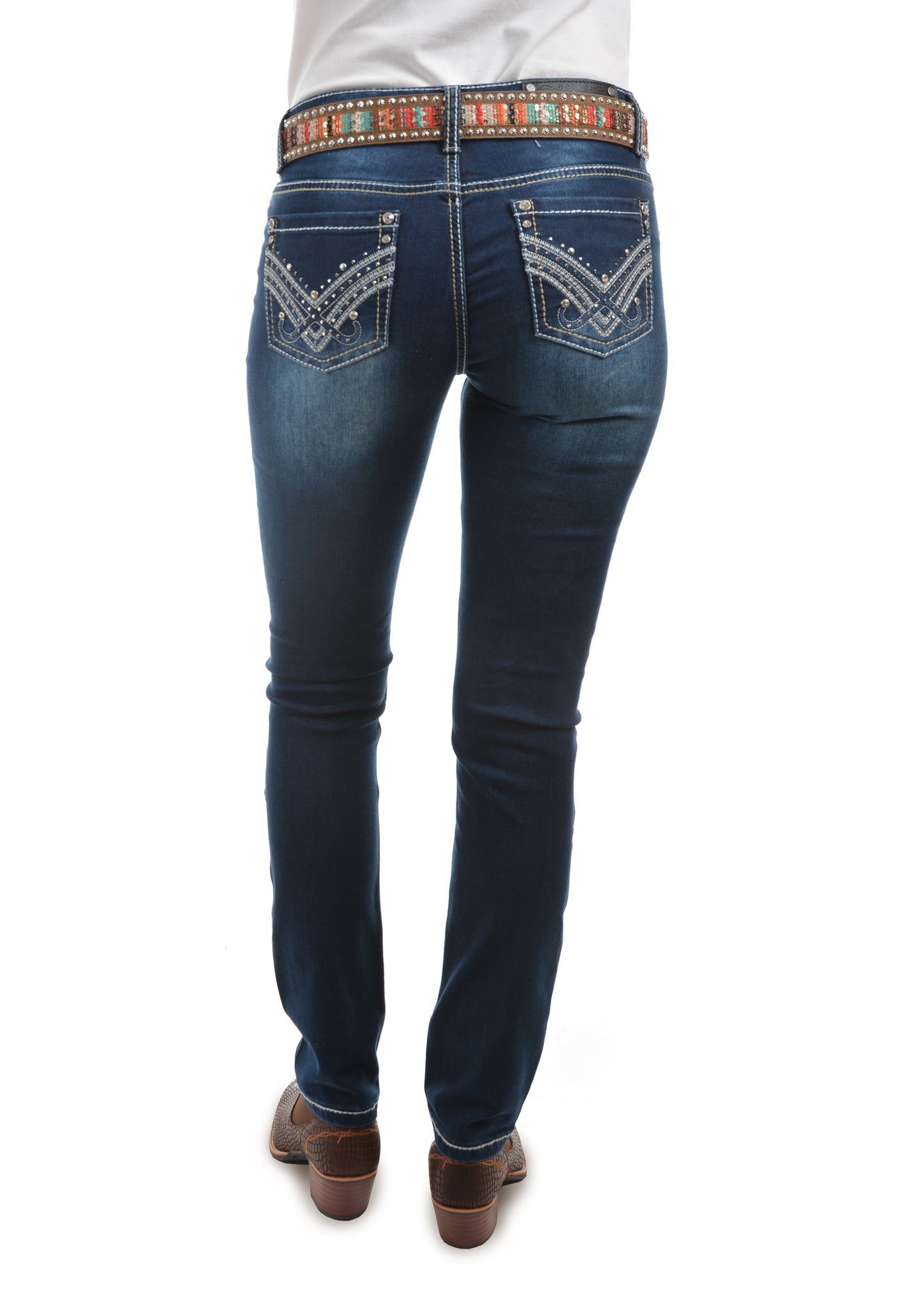 Pure Western Ladies Harlee Skinny Leg Jean - Indigo - PCP2201018