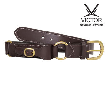 Victor Double Ring Hobble Belt with Pouch - BELTVICHOBP