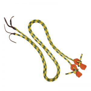 Ezy-Hold Rope Reins with Slobber Strap - Yellow and Green
