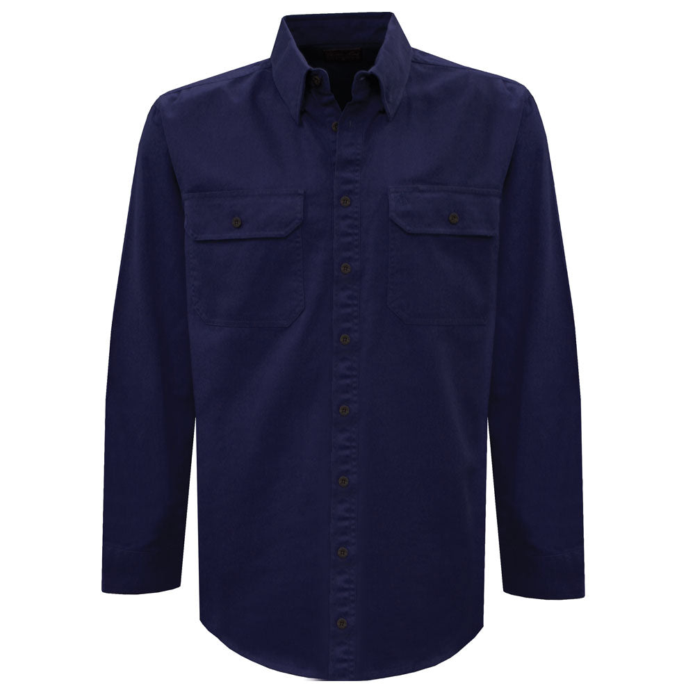 Thomas Cook Mens Light Drill 2 Pkt L/S Shirt - Ink