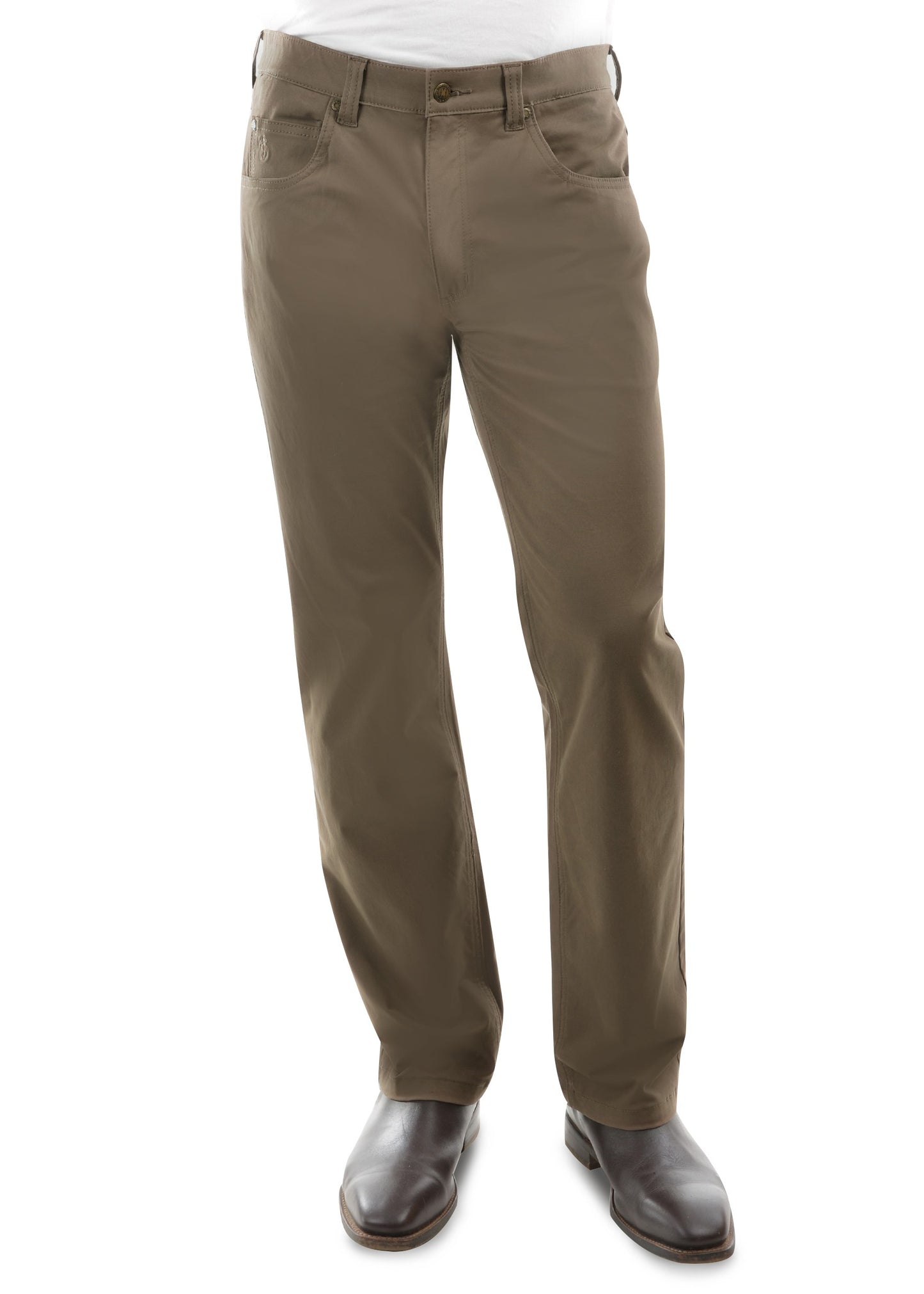 Thomas Cook Mens Comfort Waist Jean - TCP1215031 - Mulch